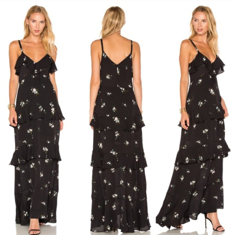 ALC Zaydena Ruffle Maxi Dress